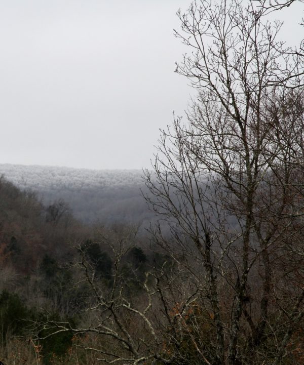 photo of frosty Ozark hills