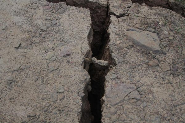 One of the cracks. Can't see the bottom of it.