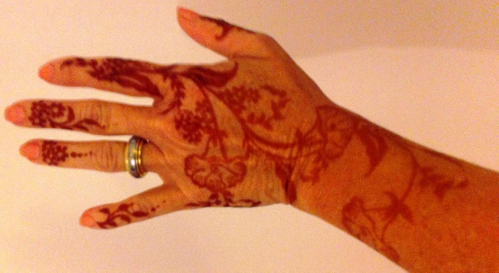 Henna on my hand