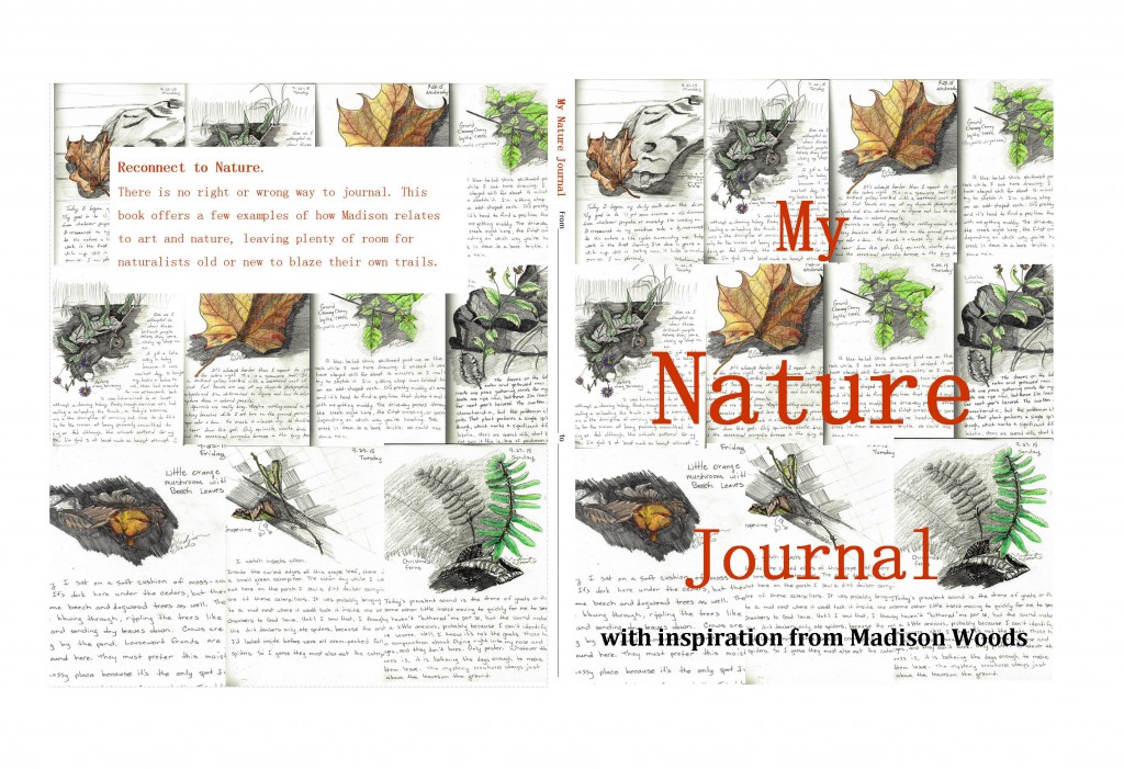 Full cover for the "My Nature Journal" book in the works. Look for it at Amazon on Oct. 5.