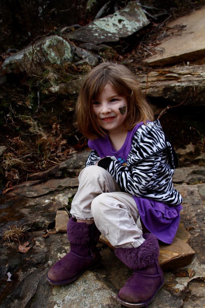 One of my granddaughters who went with us to hike the Kings River Falls trail.