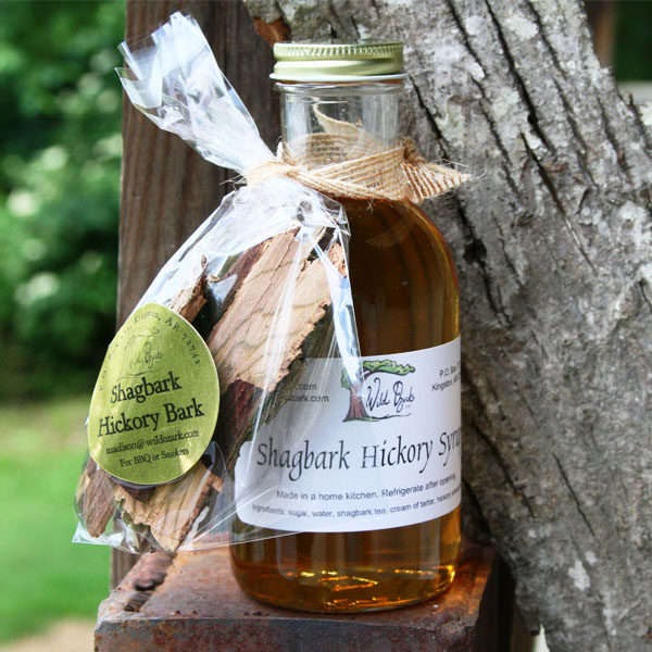 A package of the bark and some of the syrup from the bark of the shagbark hickory tree.