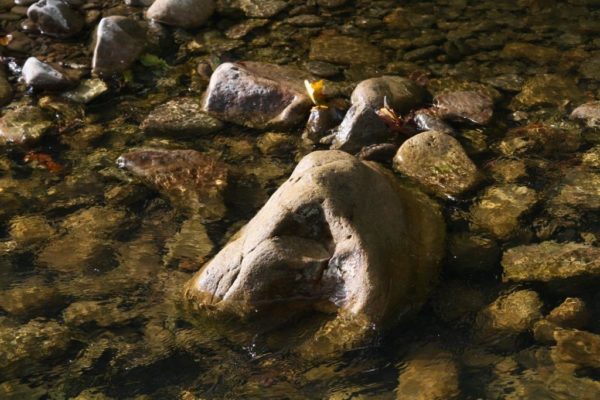 I love the combination of rocks, water, and lighting.