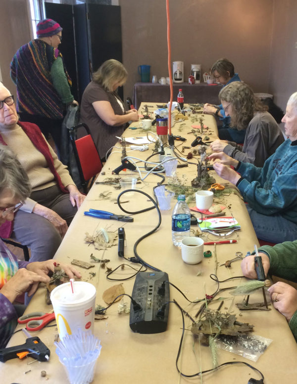 Forest Folk Workshop with Madison Woods at Ozark Folkways in Winslow, AR.