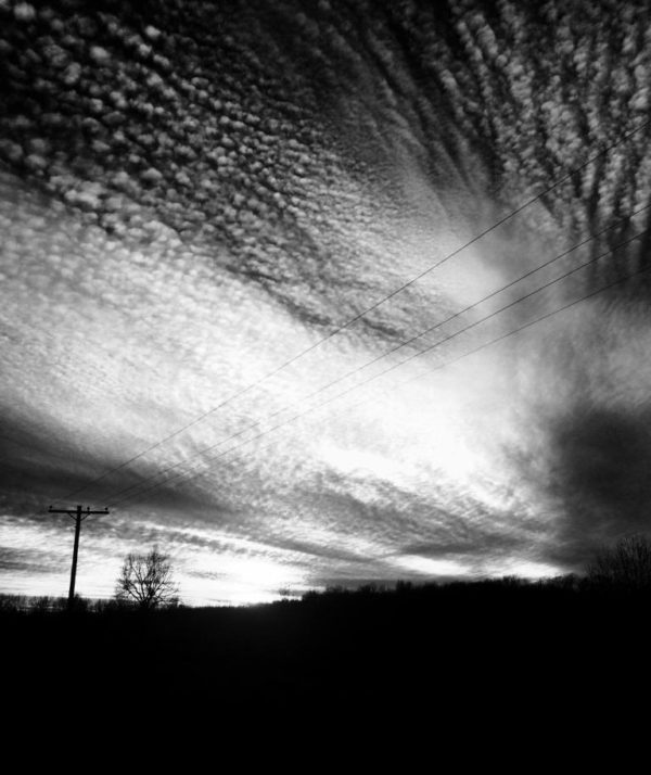 Cloudscape in black & white.