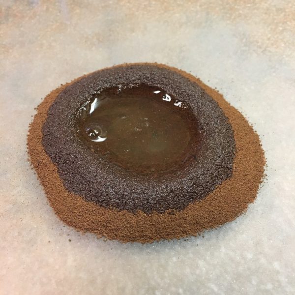 The mound of Nirvana pigment before it's mulled.