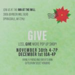 Give Less, Give More Popup venue at the Johnson Mill
