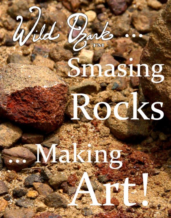 Smashing rocks and making art!