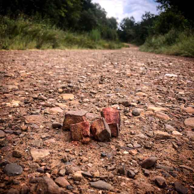 Taking some down time doesn't mean I won't still stop for colorful rocks on the road, haha.