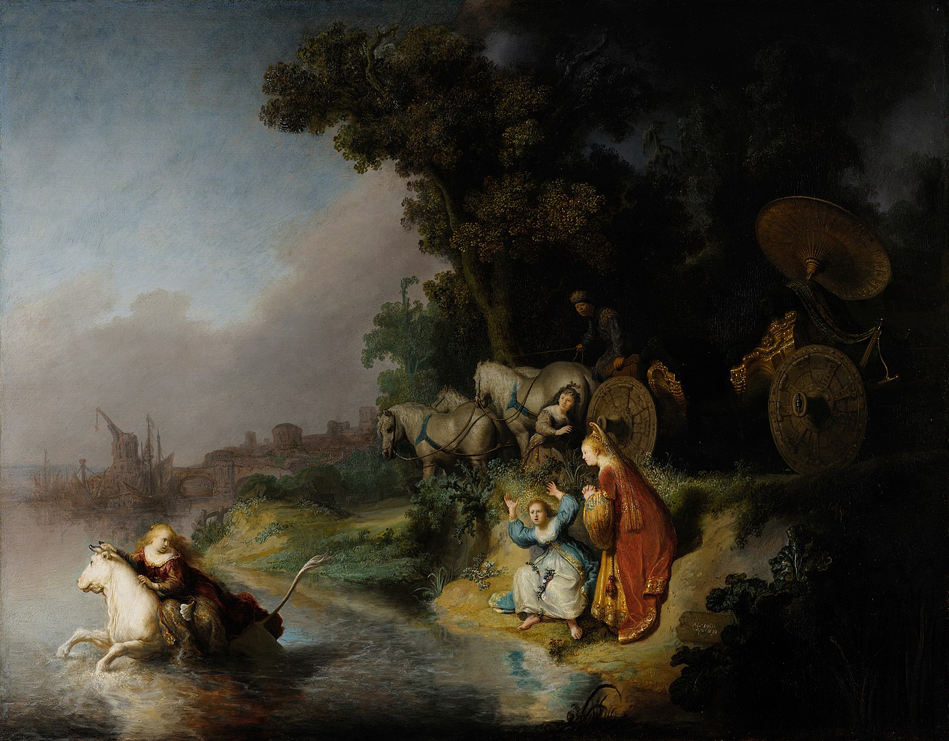 The Abduction of Europa by Rembrandt is just full of the colors and details that makes it one of the works of art that I love.