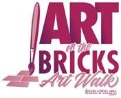 The logo for Rogers Arkansas' Art on the Bricks art walk.