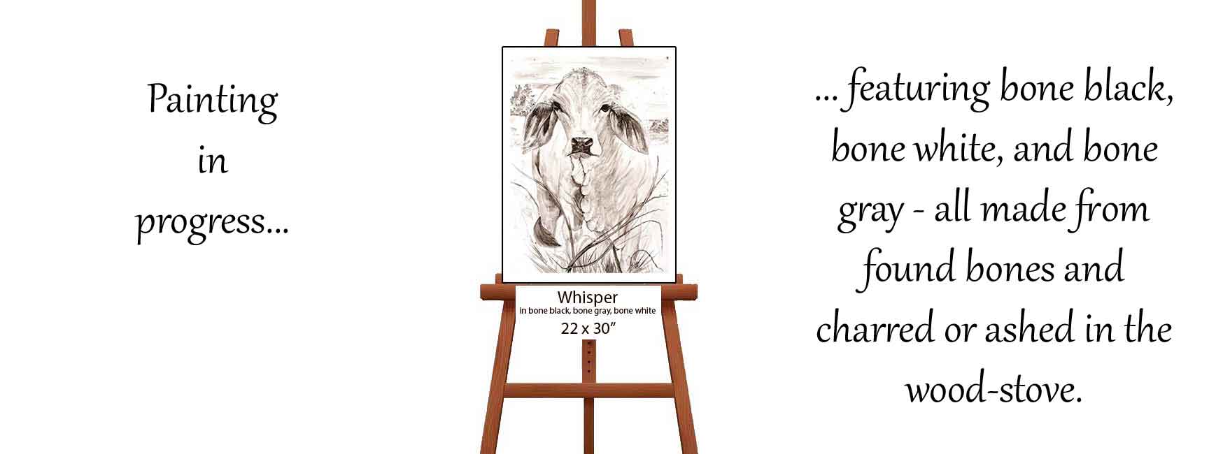 Cow Portrait | Whisper, the Brahman cow | Painting Process