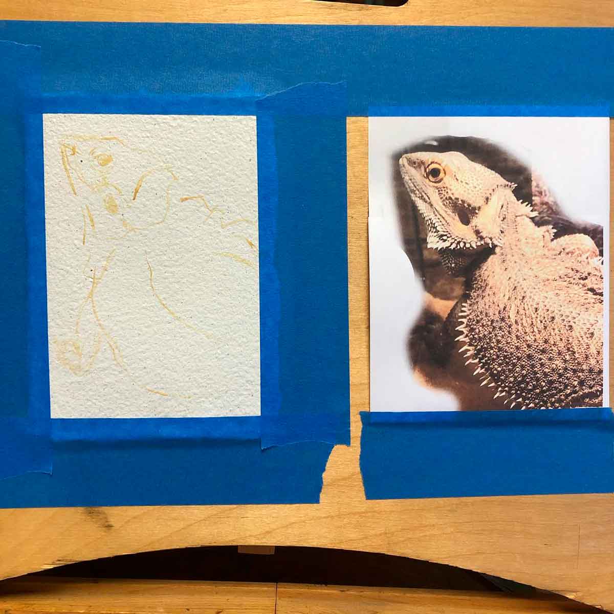 Bearded Dragon Painting