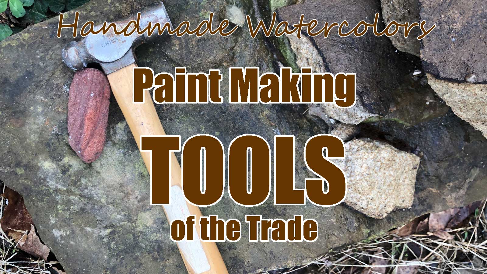 Paint making tools of the trade, a list compiled by Madison Woods of Wild Ozark.