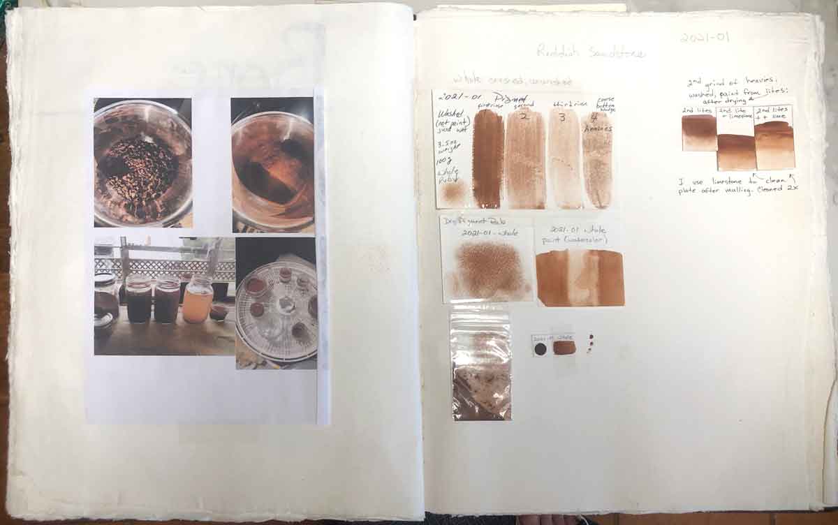 Provenance of a color in my big pigment journal.