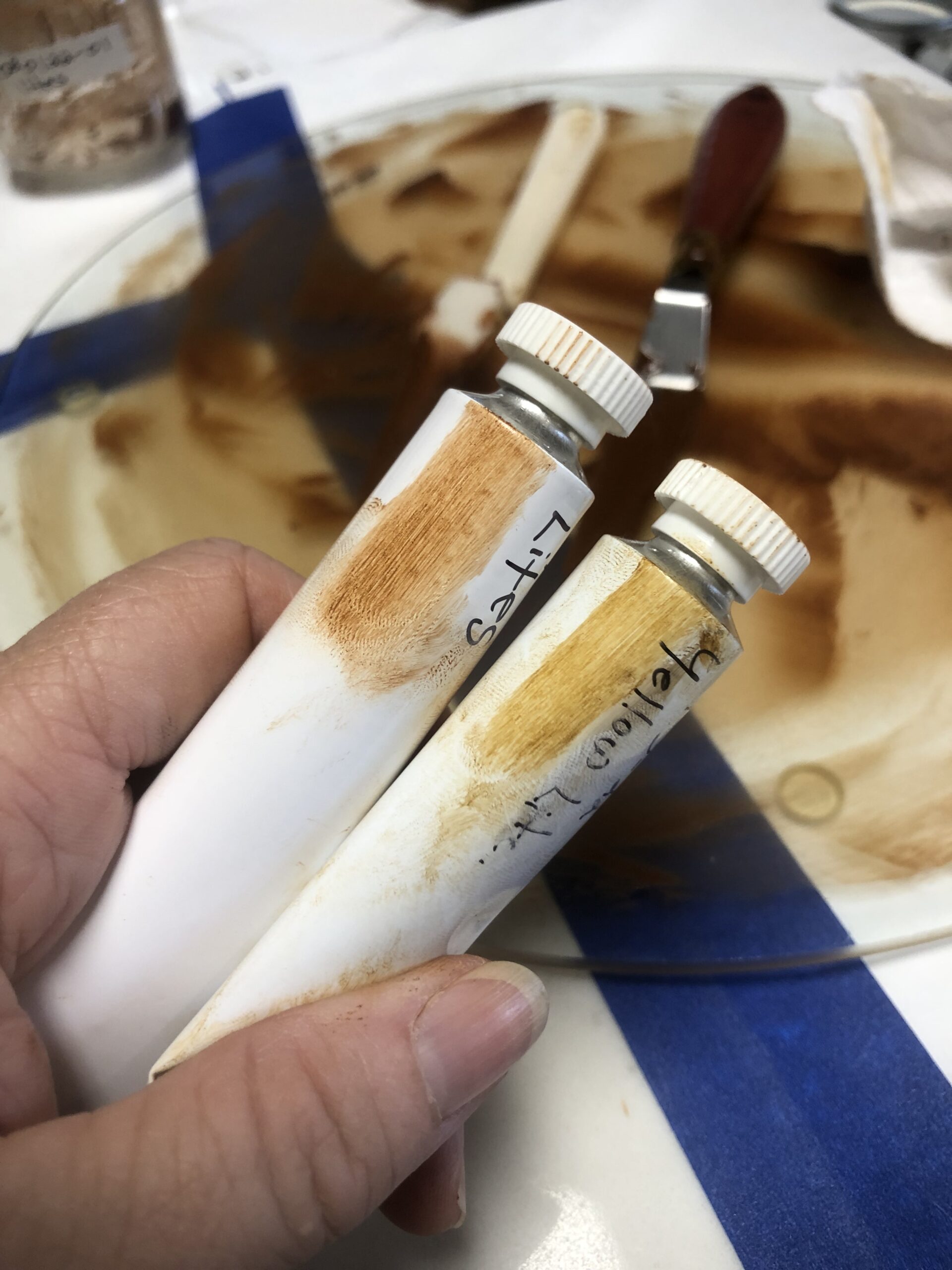Empty Paint Tubes for Oil Paints