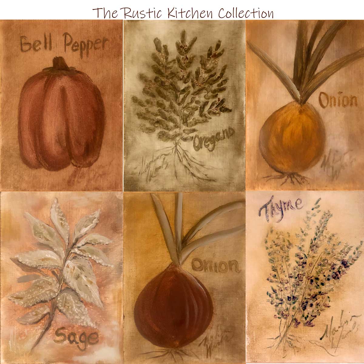 Rustic Kitchen Paintings