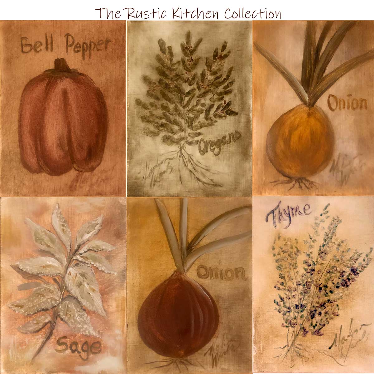 Rustic Kitchen Paintings