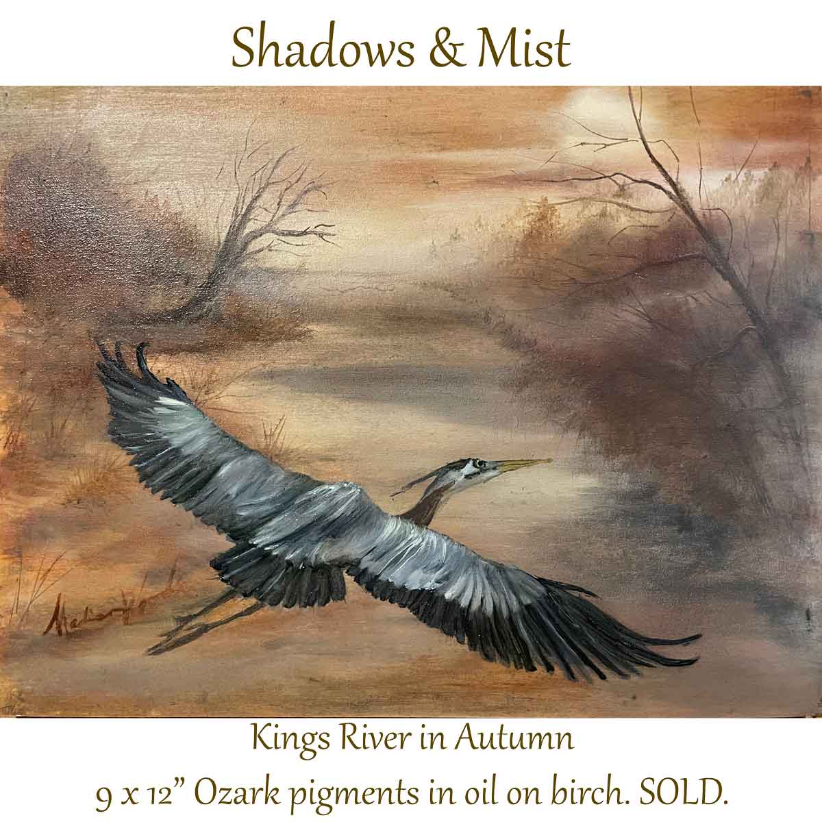 Kings River in Autumn | Ozark pigments in oil