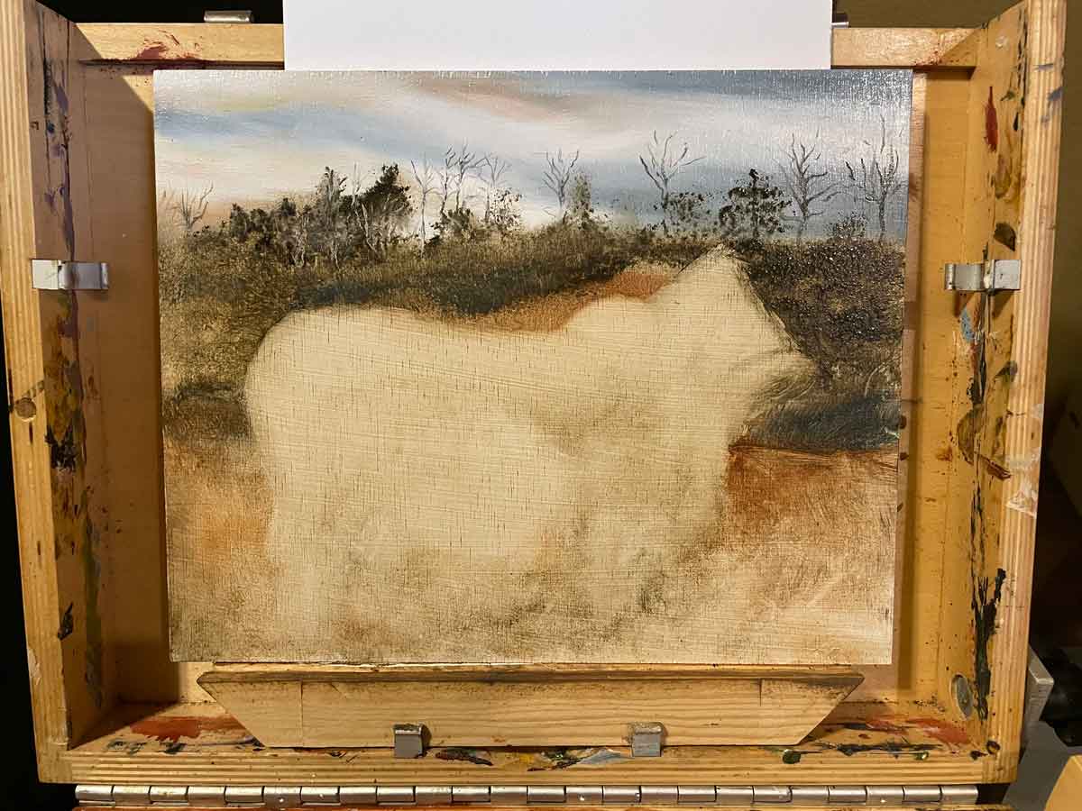 Brahman cow art in progress