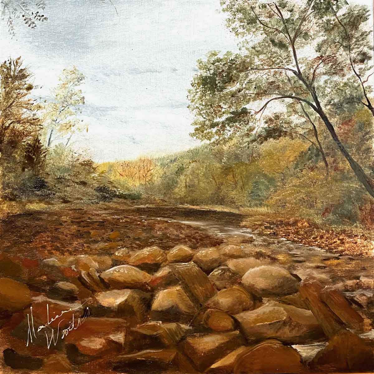 Felkins Creek, Madison County AR | Ozark Pigments in Oil