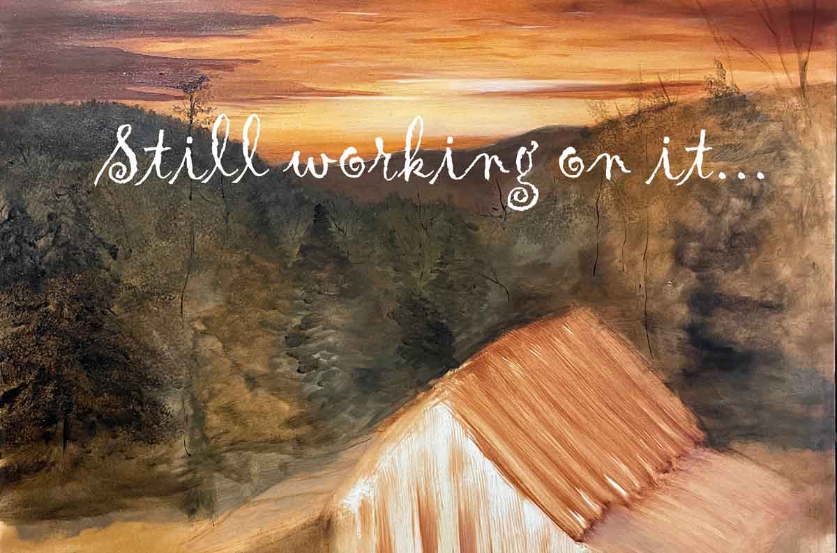 Still Working on that Old Shed Painting
